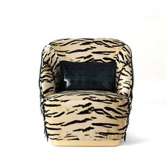 Niaj hnub nimno Grey Armchair